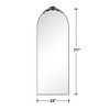 PexFix Wood Frame Arched Floor Mirror, Bedroom Living Room Wall Mirror - 4 of 4