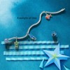 Seahorse Charm European Bead Blue Enamel Over Sterling Silver Ginger Lyne Collection - 3 of 4
