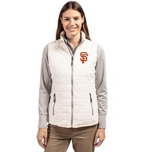 San Francisco Giants Cutter & Buck Rainier PrimaLoft® Womens Eco Insulated Full Zip Puffer Vest - 1 of 1