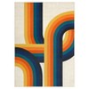 5x7 Machine Washable Area Rug Non Slip Thin Floor Carpet Modern Abstract Rainbow Rug Soft Non Shedding Rug, Decorative Colorful Rug for Living Room - 4 of 4