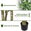 Sapphtopaz Artificial Olive Tree Faux Plants Artificial Trees Indoor with Natural Wood Trunk, Room Decor for Home, Foyer - 2 of 4