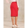 INSPIRE CHIC Women's Elegant High Wasit Split Hem Work Bodycon Pencil Skirt - 3 of 4