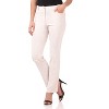 Rekucci Women’s 5 Pocket Straight Leg Pants with Stretch Waistband – Slim Fit Business Casual Trousers - Sandcastle Heather, 10 - 2 of 4