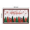 Merry Christmas Doormat Buffalo Plaid Welcome Mat Winter Holiday Door Mat - 4 of 4