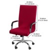 PiccoCasa Swivel Stretch Office Removable Computer Chair Cover 1 Pc - 2 of 4