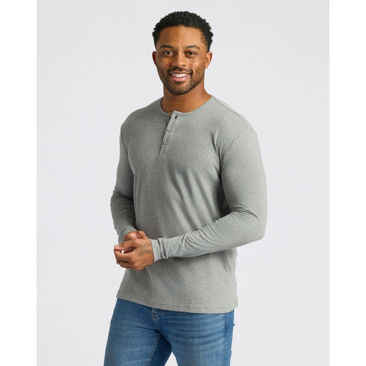 Men's Classic Long Sleeve Henley - True Classic - thumbnail 10