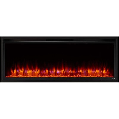 SimpliFire Allusion Platinum Wall Mount Electric Fireplace