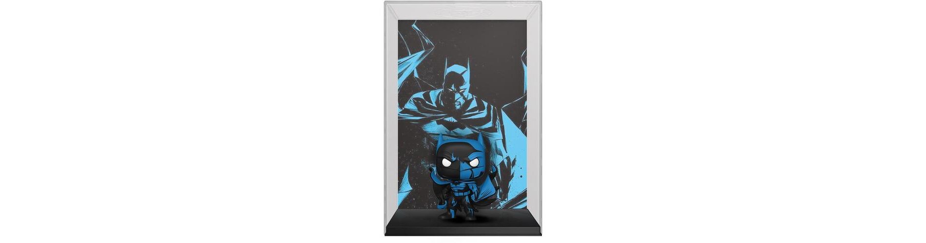Funko - Funko POP! Comic Cover with Case: DC Batman Black & Blue