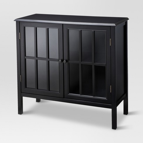 Windham 2 Door Accent Cabinet Black - Threshold™