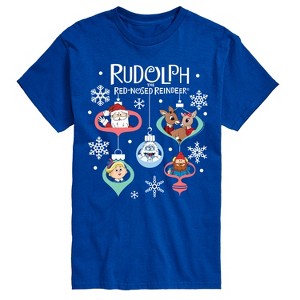Men's - Rudolph - Rudolph Ornaments Short Sleeve Graphic T-Shirt - 1 of 4
