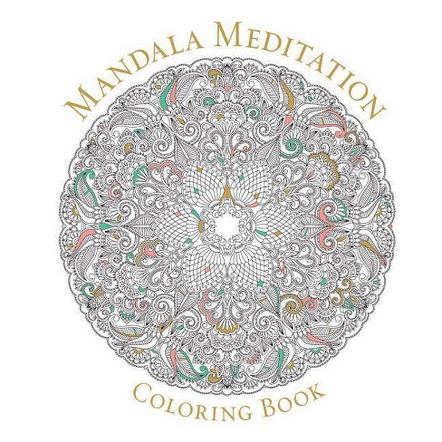 mandala meditation adult coloring book paperback