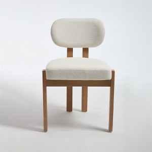 XINGHANZHENXUAN Set of 2 Modern Farmhouse Dining Chairs, Upholstered Fabric Kitchen Chairs with Wooden Legs - 1 of 4