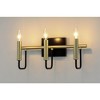 Maxim Lighting Sullivan 3 - Light Vanity in  Black/Gold - 4 of 4
