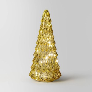Christmas Mercury Glass Tiered Classic Tree Small Gold - Wondershop™ - 1 of 4
