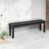 Tangkula 2PCS 55" HDPE Outdoor Bench Weatherproof Backless Patio Garden Bench - 4 of 4