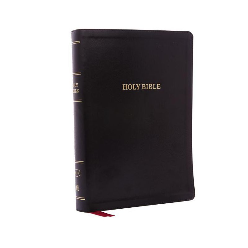 KJV, Deluxe Reference Bible, Super Giant Print, Imitation Leather, Black, Red Letter Edition - Large Print by  Thomas Nelson (Leather Bound), 1 of 2
