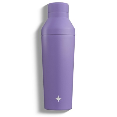 JoyJolt Vacuum Insulated Cocktail Protein Shaker - 20 oz Shaker Cup with Measure Lid and Jigger Cap