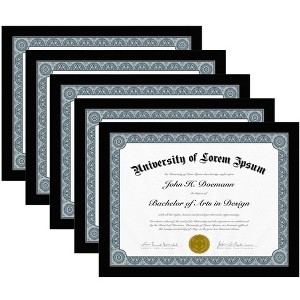 Americanflat 5 Pack of Picture Frames - Plexiglass Cover - 1 of 4