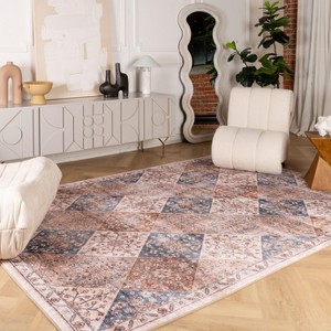 Rug Branch Vintage Traditional Distressed Indoor Soft Area Rug - 1 of 4