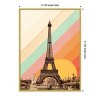 Amanti Art Eiffel Tower Rainbow by Florent Bodart Wood Framed Wall Art Print - 3 of 4
