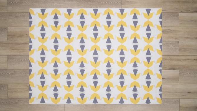 Havers Washable Outdoor Rug Ivory/Yellow - Linon, 2 of 10, play video