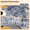 Machine Washable Area Rug for Bedroom Foldable Ultra Thin Low Pile Carpet Non Slip Indoor Floor Cover - 3 of 4