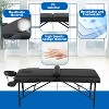 FDW Massage Table Portable Massage Bed Spa Bed 77 Inches Long 30 Inches Wide Height Adjustable 4 Inches Memory Sponge Salon Table - 3 of 4