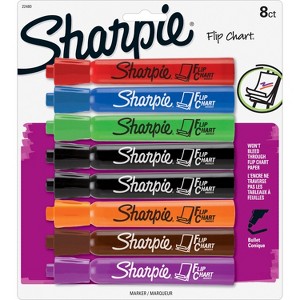 Sharpie Flip Chart Marker Bullet Point 8/PK Assorted 22480PP - 1 of 4