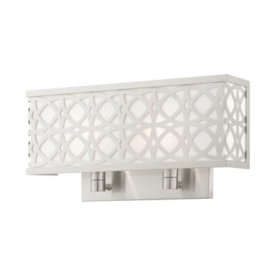 Livex Lighting Calinda 2 - Light Wall Light in  Brushed Nickel