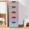 YIYIBYUS Vertical Storage Cabinet With 5 Drawers, Clothes Storage Box Dresser - 3 of 4