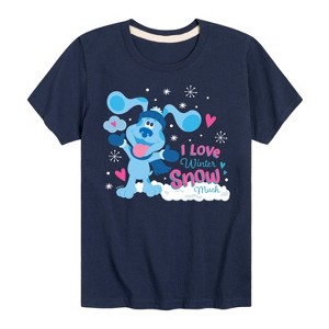 Boys' - Blue's Clues & You! - I Love Winter Snow Much Short Sleeve Graphic T-Shirt - 1 of 4