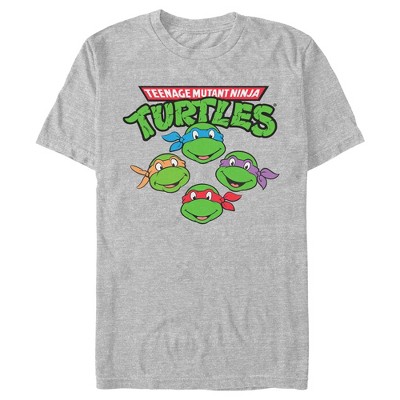 Men's Teenage Mutant Ninja Turtles Character Faces T-shirt - Athletic ...