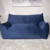 OUTSUPPLY 2-Seater Oversized Bean Bag Chair with Armrests, Removable Washable Cover, Modern Lounge Seat - 4 of 4