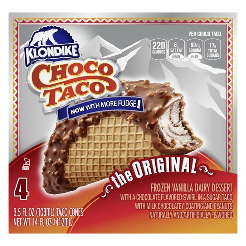 Klondike Original Choco Taco Ice Cream Dessert 4ct Target