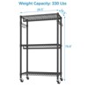 VIPEK R2 Plus 3 Tiers Portable Closets Heavy Duty Rolling Garment Rack Adjustable Clothes Rack - 4 of 4