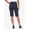 Roaman's Women's Plus Size Comfort Stretch Bermuda Jean Short - 3 of 4