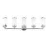 Livex Lighting Hillcrest 5 - Light Vanity in  Polished Chrome - 3 of 4