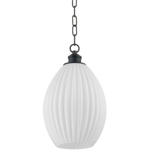 Mitzi Hillary 1 - Light Pendant in  Old Bronze Opal Glossy Shade - image 1 of 4