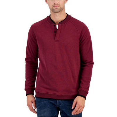 Alfani Mens Quarter Snap Pullover Sweater