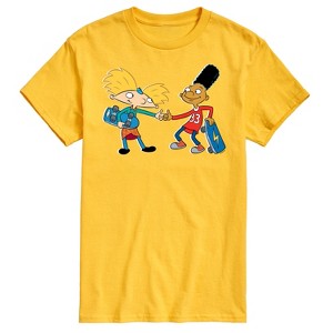 Men's - Hey Arnold! - Arnold and Gerald Skateboard Short Sleeve Graphic T-Shirt - 1 of 4