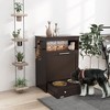 Kumasinova Pet Feeder Station Storage Cabinet with Open Shelf,Dog Food Storage Container with Dog Raised Bowls and Hanger - 2 of 4