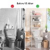 Home Zone Living Freestanding 3-Tier Over-the-Toilet Bathroom Storage Organizer, White - 4 of 4