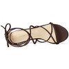 Allegra K Women's Back to College Strappy Straps Lace Up Chunky Heel Sandals - 4 of 4
