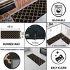 Evideco French Home Goods Wool Effect Arabesque Kitchen Runner Rug 48” L x 20” W - 3 of 4