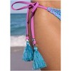 VENUS Womens Crochet Key West Bottom  -  L, Aqua Orchid - 3 of 4