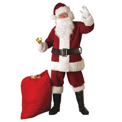 Rubies Crimson Regal Plush Men's Santa Suit
