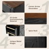 Ridstar 53.5 in. W Kitchen Storage Island with Drawer, Drop Leaf & Spice Rack For Home, Kitchen & Dining Room-Black - 3 of 4