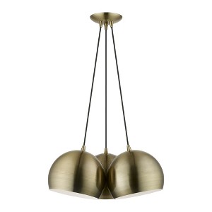 Livex Lighting Piedmont 3 - Light Pendant in  Antique Brass - 1 of 1