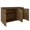 GDFStudio Paskal Mid-Century Modern Sideboard Buffet Cabinet with 3 Soft Close Doors - 4 of 4