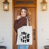 City Creek Prints The Boo Crew Bat And Ghost Canvas Tote Bag - 15x16 - Natural - image 2 of 2